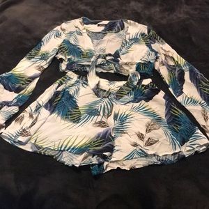 Adorable Two Piece Short Set from Boohoo Size 10. Great for a summers day/night.